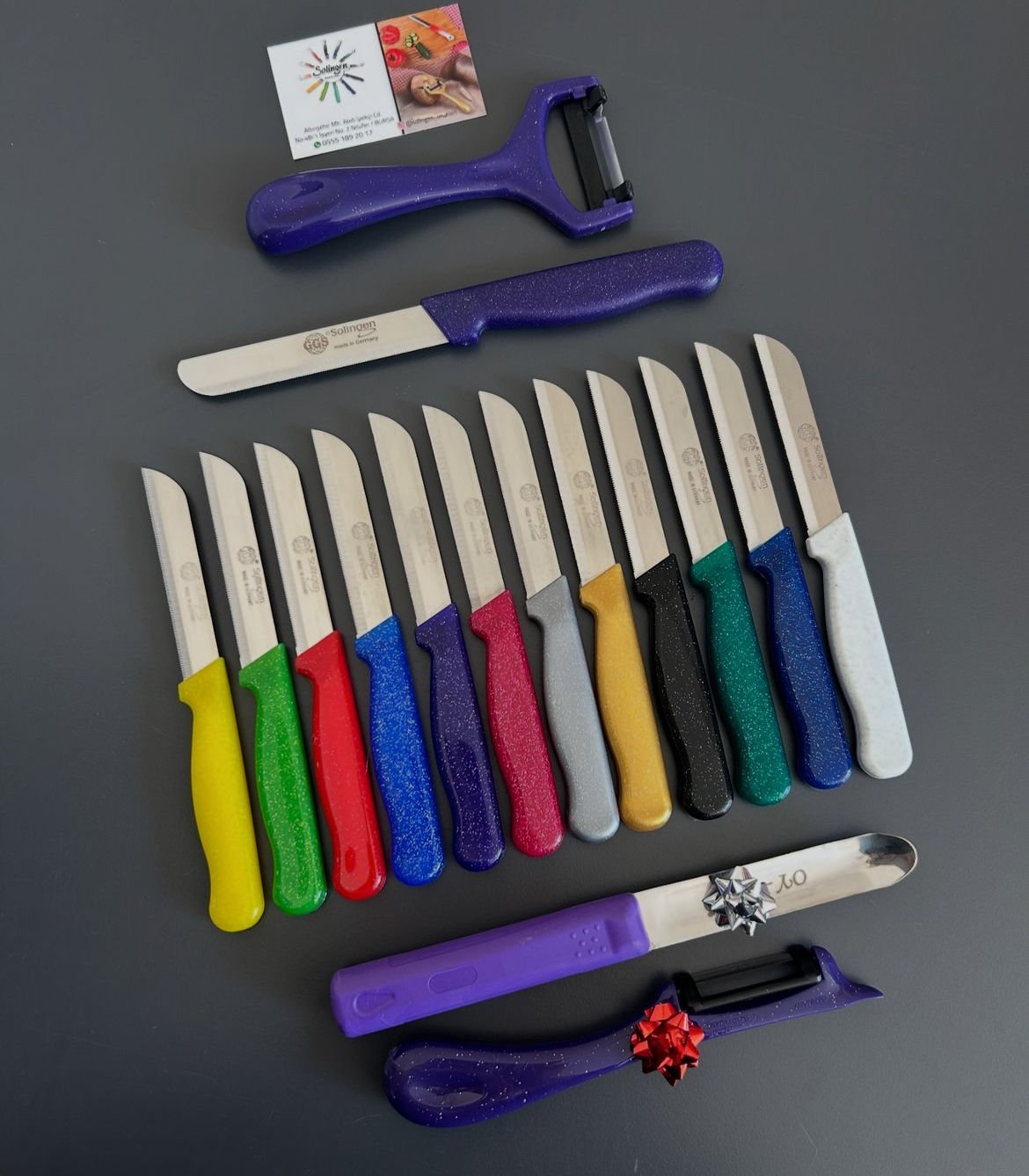 SOLİNGEN 16 parça renkli simli karışık set