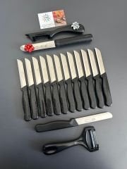 Solingen 16 parça SİYAH SİMLİ SET