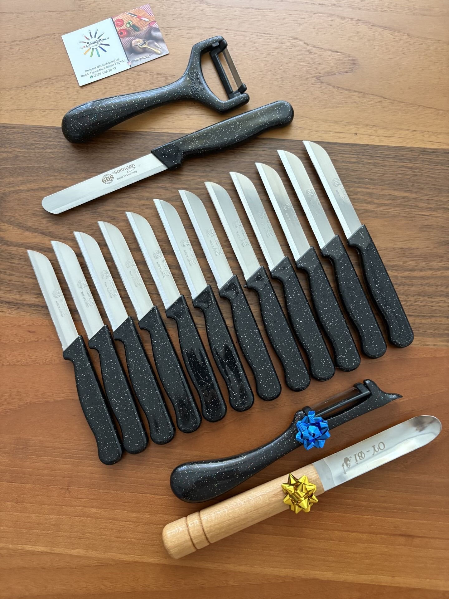 Solingen 16 parça SİYAH SİMLİ SET