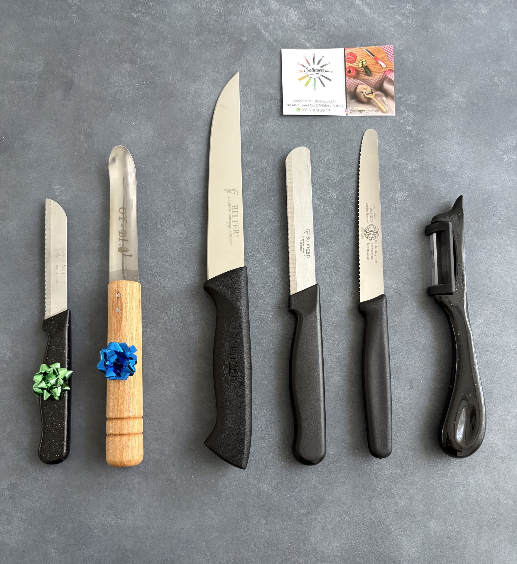 SOLİNGEN TÜM ÇEŞİTLER SET siyah