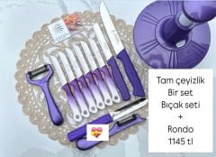 Mor çeyiz seti