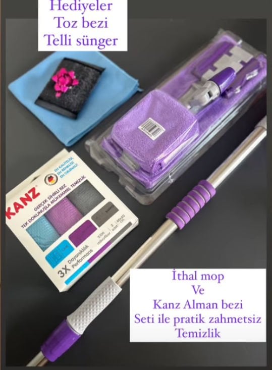 İthal mop ve KANZ bez seti