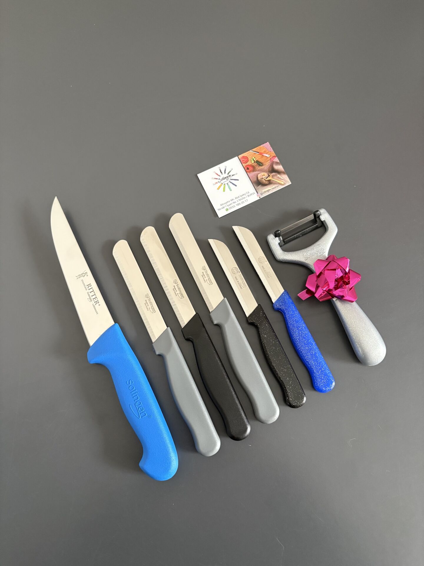 Solingen kasap ve doğrama bıçağı seti