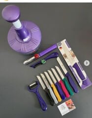 Çeyizlik rondo ve bıçak seti SOLİNGEN( mor )