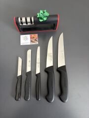 SOLİNGEN KURBAN SETİ ( bileme aleti HEDİYE ) Siyah