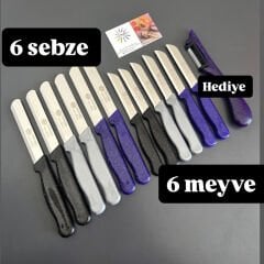 Solingen 6 sebze 6 meyve 1 soyacak hediye set