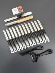 Solingen siyah ebruli 16 parça set