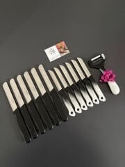 Solingen 6 sebze 6 meyve 1 soyacak hediye Siyah set