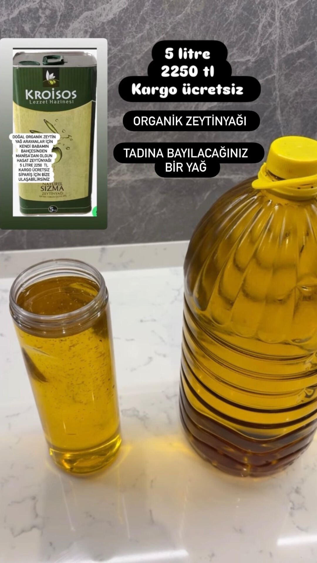 Zeytinyağı olgun hasat 5 lt