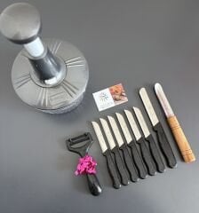 Rondo ve 9 parça günlük set siyah simli