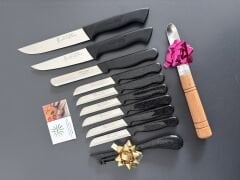 Solingen Düz bıçaklar dahil set(yansoylu)