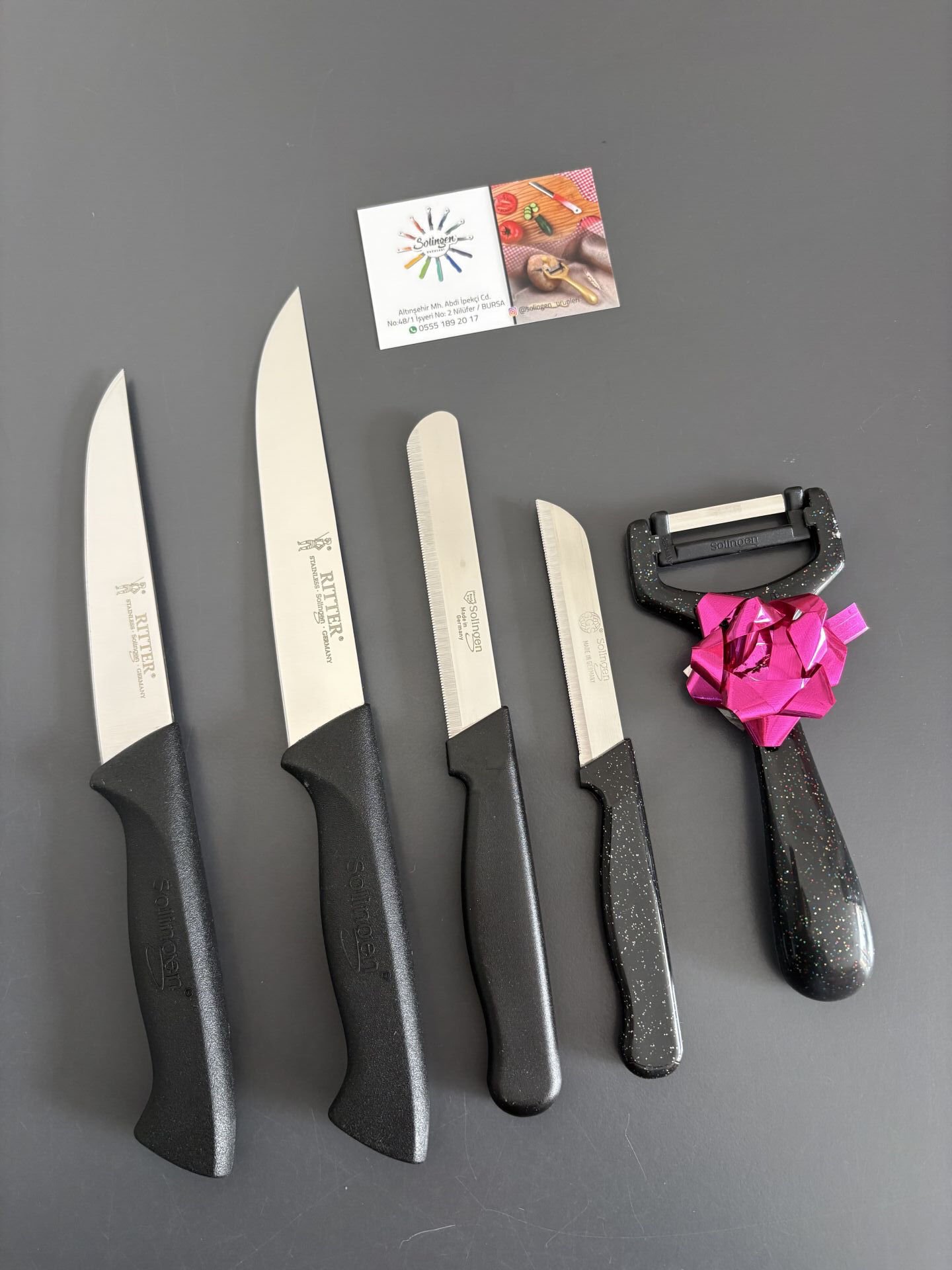 Solingen mutfak bıçaklı set