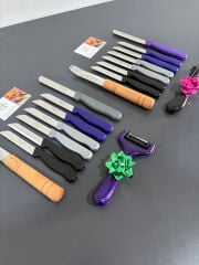 2 kişilik simli set ( siyah gri mor )
