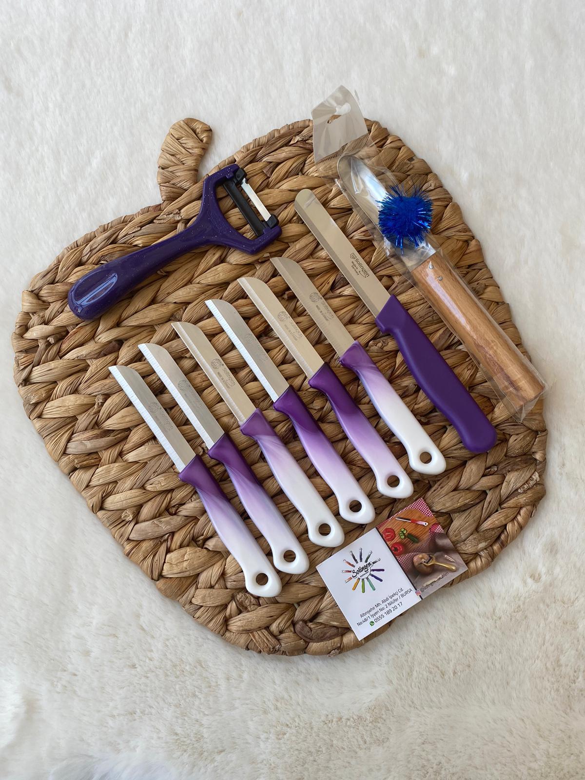 Solingen mutfak seti ( ebruli bıçaklı DÜZSOY)