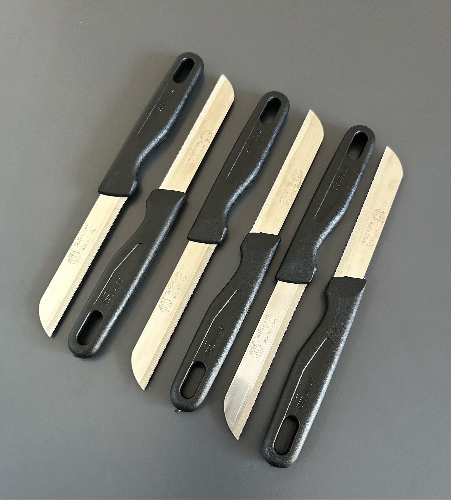 Solingen siyah mat  6 Adet meyve bıçağı