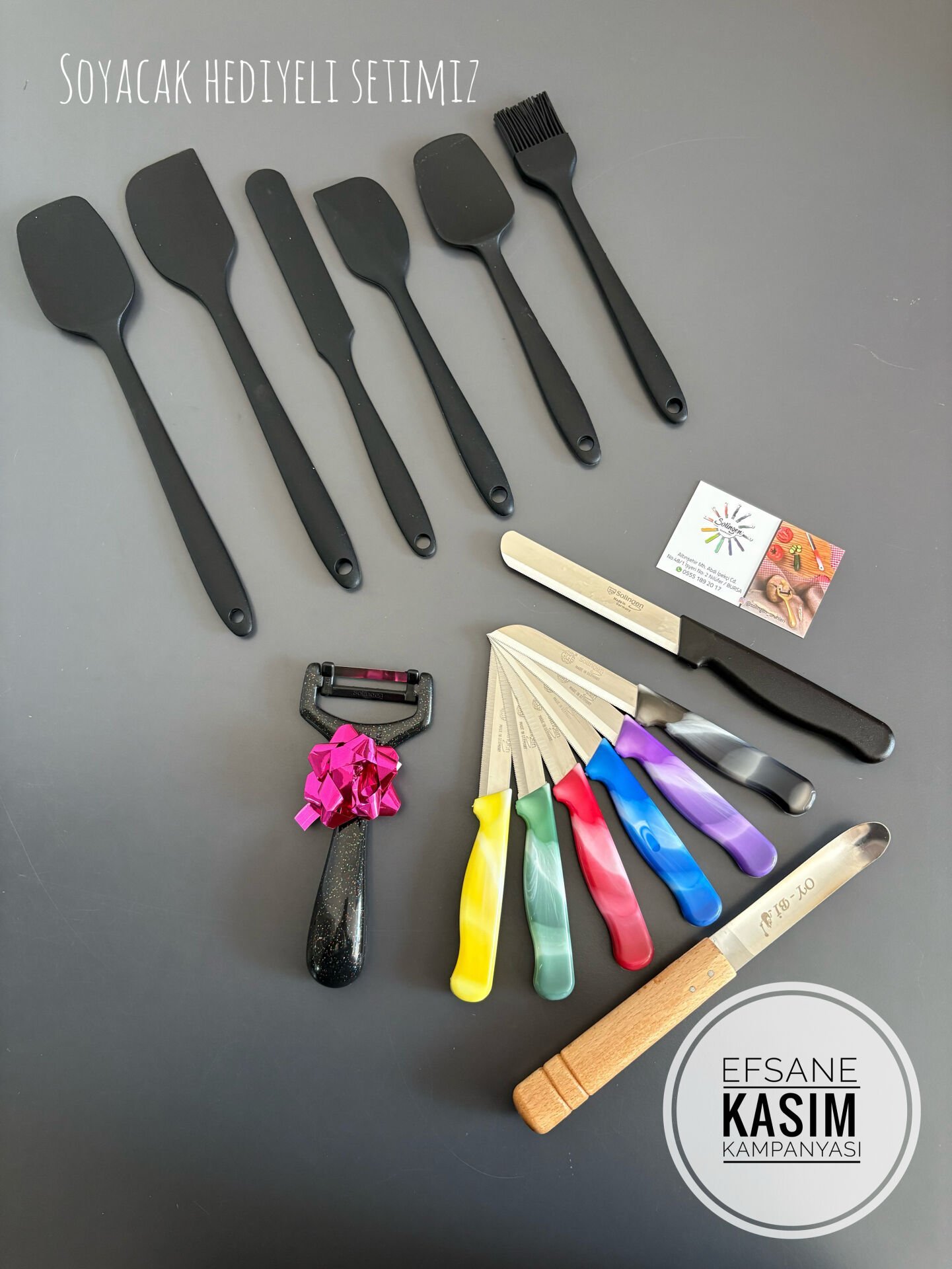 SOLINGEN BIÇAK SET - SLİKON KAŞIK SET